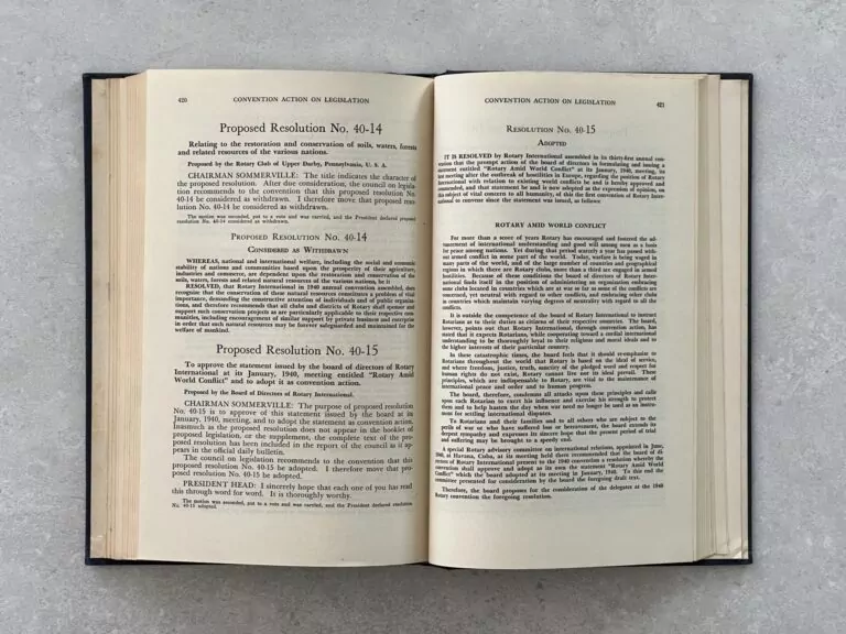 Proceedings of the Thirty-First Annual Rotary Convention, Havana, Cuba.
