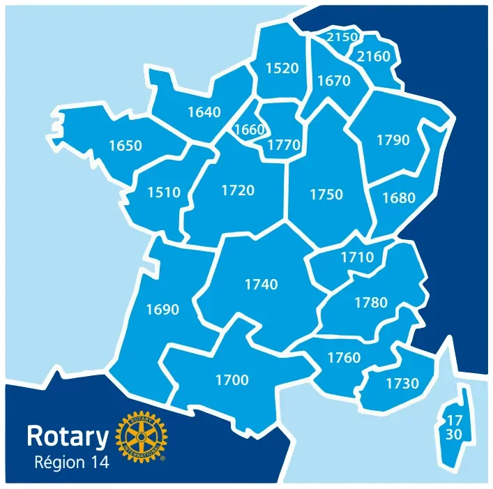 rotary region 14 carte districts