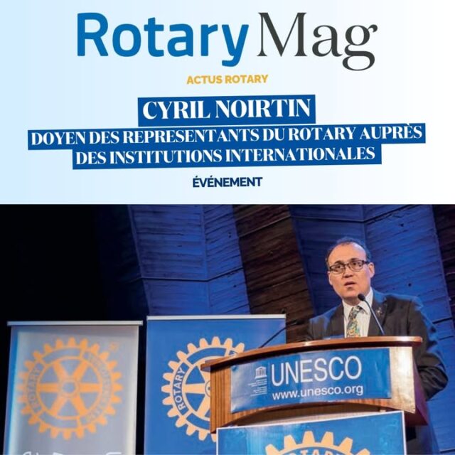 👏 Félicitations à notre ami @Cyril NoirtinMembre fondateur du Rotary Paris Agora, notre ami Cyril Noirtin a été nommé doyen des représentants du Rotary auprès des institutions internationales.Depuis juillet 2024, il coordonne le réseau des représentants du Rotary auprès des grandes organisations internationales, notamment les Nations Unies, l’UNESCO et l’OCDE.Première nomination d’un non-anglophone à ce poste, cette responsabilité illustre pleinement l’engagement du Rotary et le lien entre l’action des clubs et les enjeux internationaux.👏 Le Rotary Paris Agora lui adresse ses chaleureuses félicitations et lui souhaite pleine réussite dans cette mission.📖 À lire dans Rotary Mag
https://www.rotarymag.org/#RotaryParisAgora #Rotary #District1660 #AmitiéRotarienne #Engagement #InstitutionsInternationales